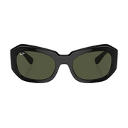 Ray Ban Men Pillow Frame Leather Black Sunglasses