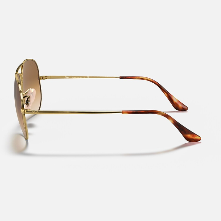 Ray Ban Men Pilot Frame Royal Gold Sunglasses