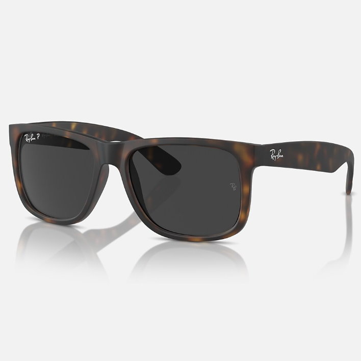 Ray Ban Men Square Frame Deep Brown Sunglasses