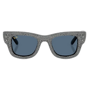 Ray Ban Women Square Frame Shiny Black Sunglasses