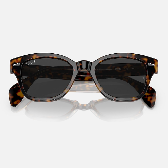 Ray Ban Women Square Frame Espresso Brown Sunglasses