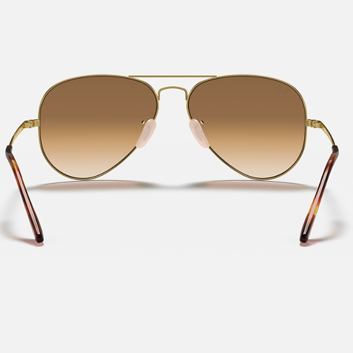 Ray Ban Men Pilot Frame Royal Gold Sunglasses