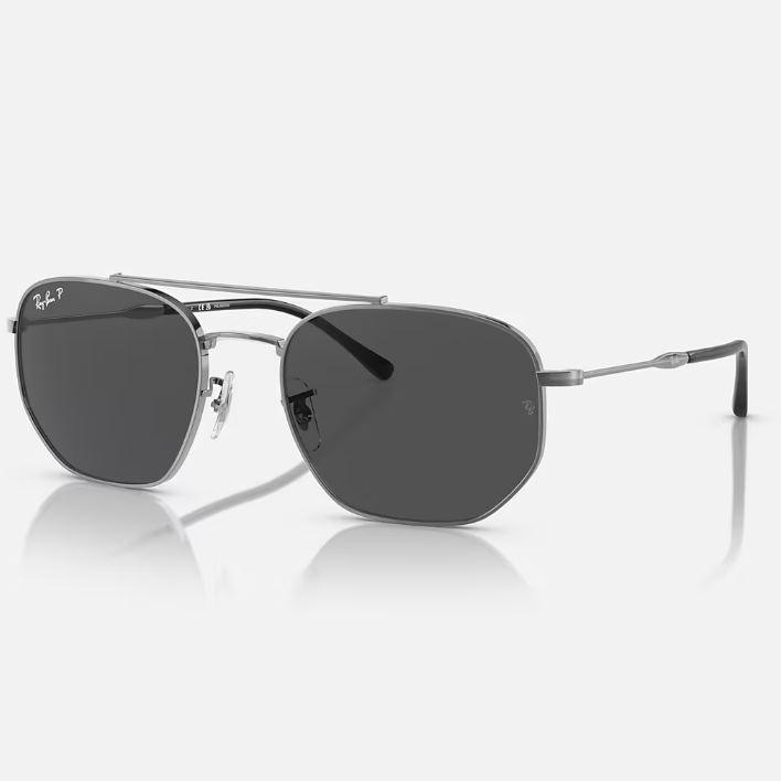 Ray Ban Men Phantos Frame Crystal Silver Sunglasses