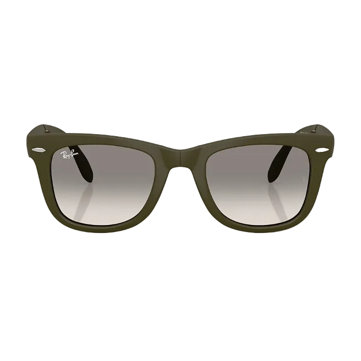 Ray Ban Men Square Frame Matte Military Green Sunglasses