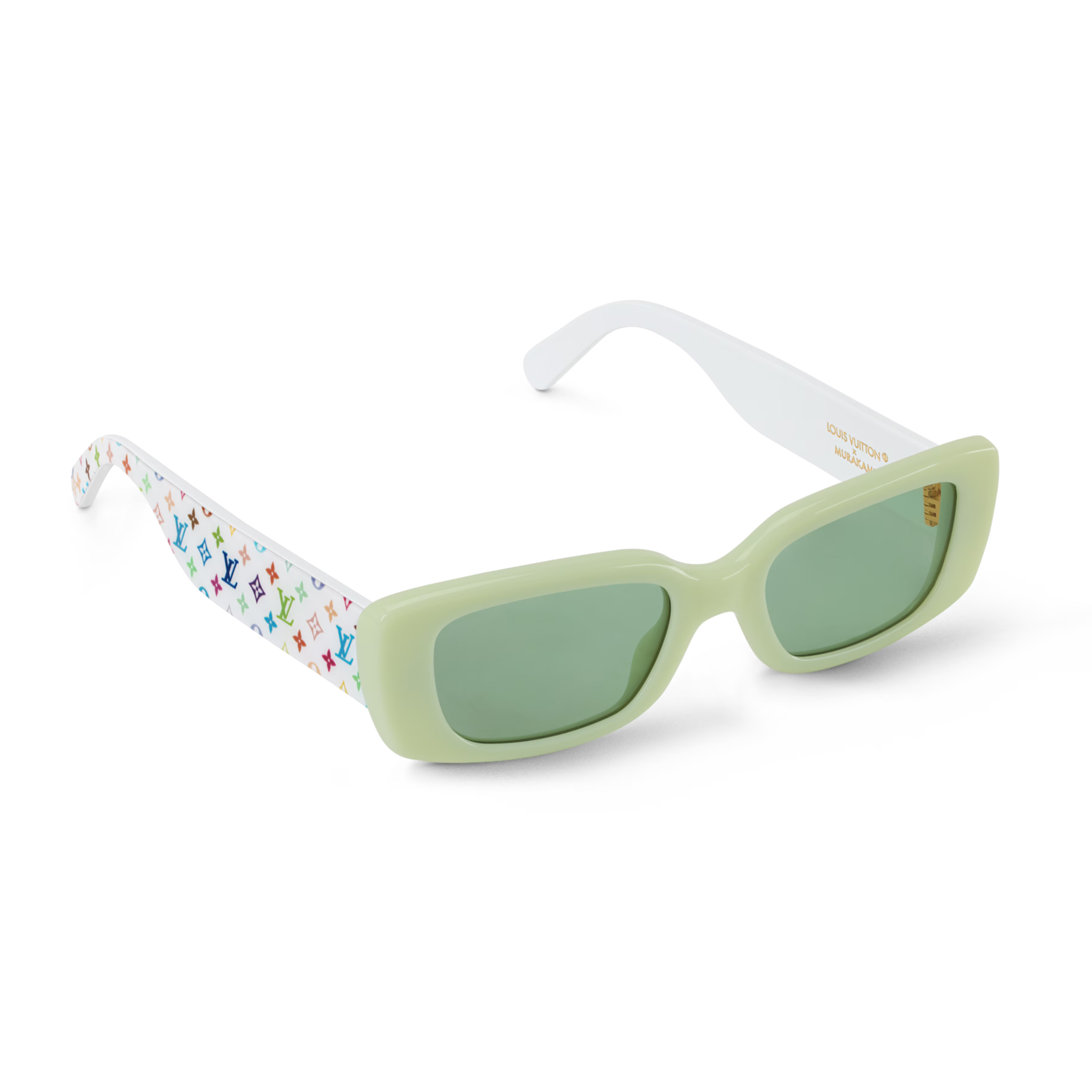 Louis Vuitton Women Cat Eye Frame Green Sunglasses