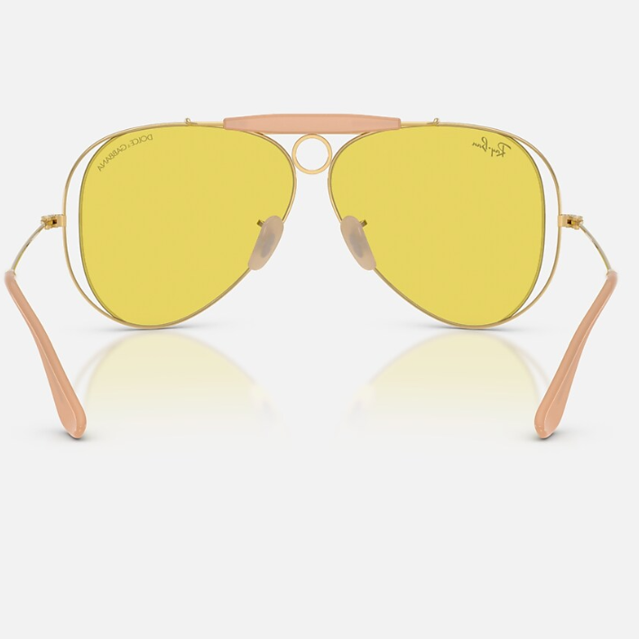 Ray Ban Women Pilot Frame Gold Sunglasses