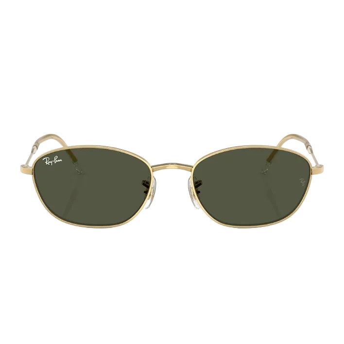 Ray Ban Men Irregular Frame Glitter Gold Sunglasses