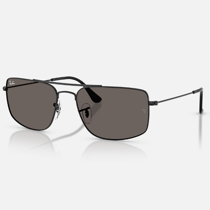 Ray Ban Men Square Frame Coal Black Sunglasses