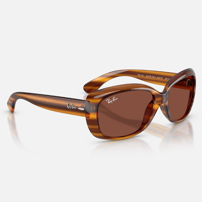Ray Ban Women Butterfly Frame Brown Sunglasses