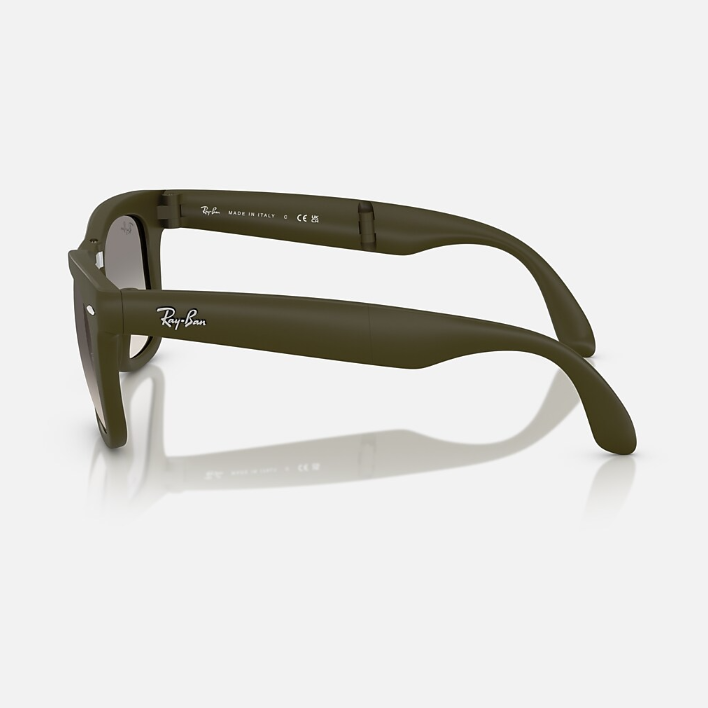 Ray Ban Men Square Frame Matte Military Green Sunglasses