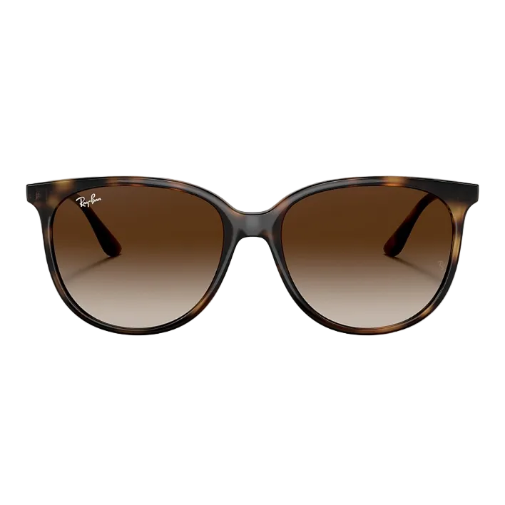 Ray Ban Men Square Frame Polished Havana Sunglasses