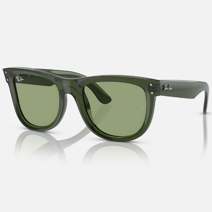 Ray Ban Women Square Frame Green Sunglasses