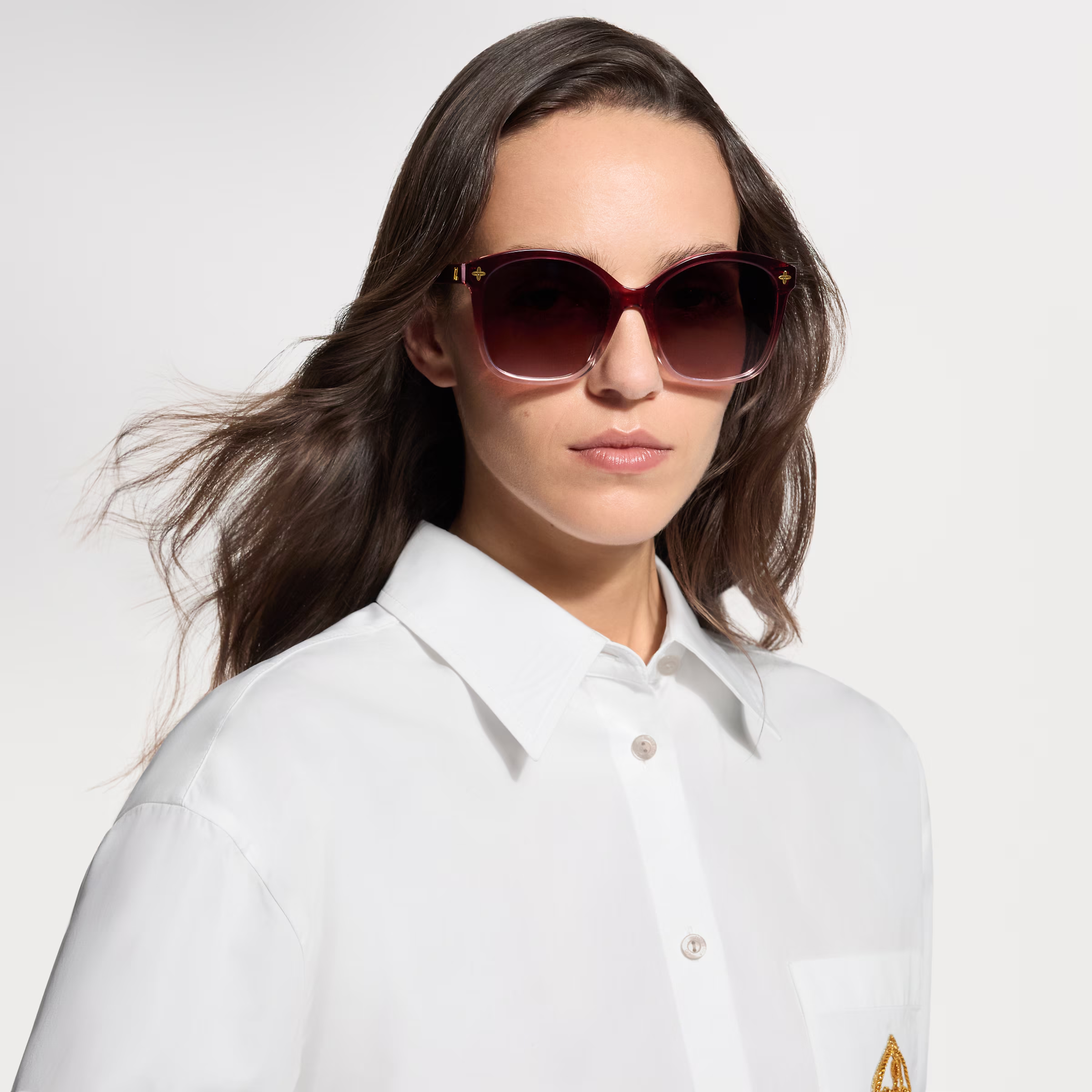 Louis Vuitton Women Cat Eye Frame Pink Sunglasses