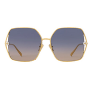 Louis Vuitton Women Square Frame Desert Gold Sunglasses