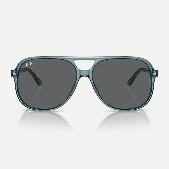 Ray Ban Men Square Frame Transparent Blue Bio Sunglasses
