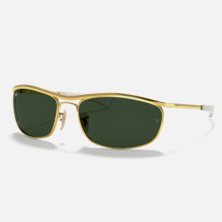 Ray Ban Men Oval Frame Blush Gold Sunglasses