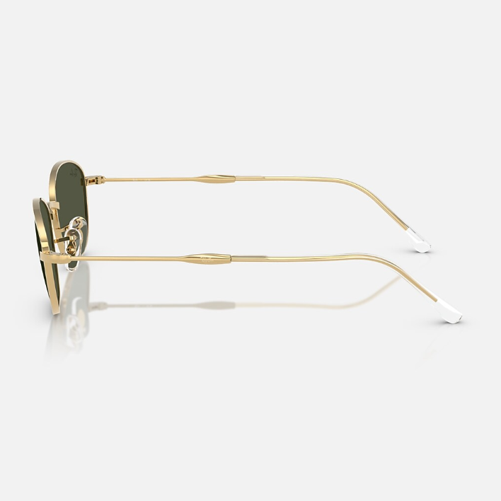 Ray Ban Men Irregular Frame Glitter Gold Sunglasses