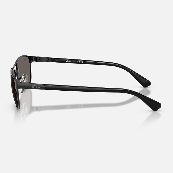 Ray Ban Men Irregular Frame Meteorite Black Sunglasses
