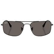 Ray Ban Men Square Frame Coal Black Sunglasses