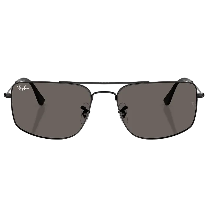 Ray Ban Men Square Frame Coal Black Sunglasses