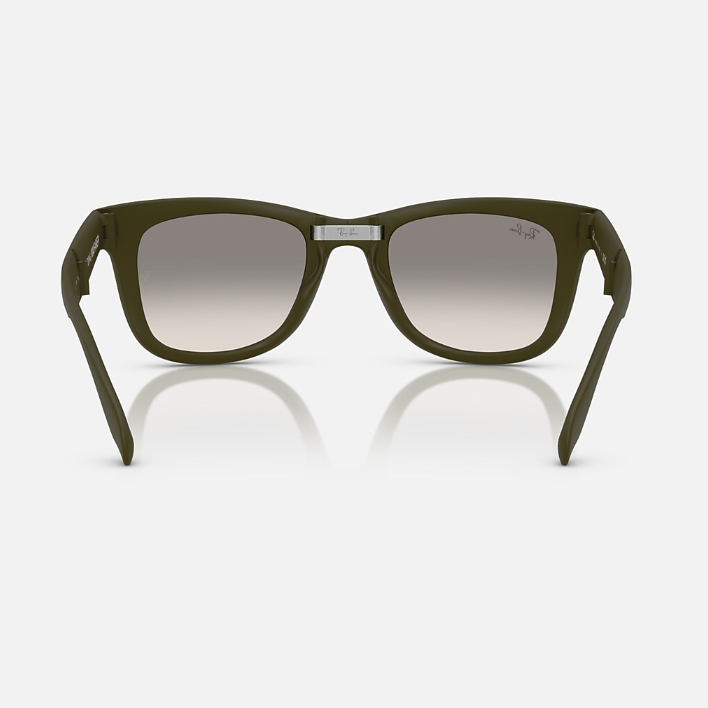 Ray Ban Men Square Frame Matte Military Green Sunglasses