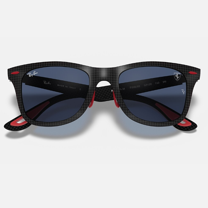 Ray Ban Women Square Frame Rustic Black Sunglasses