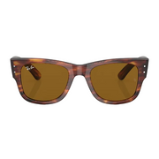 Ray Ban Men Square Frame Striped Havana Sunglasses