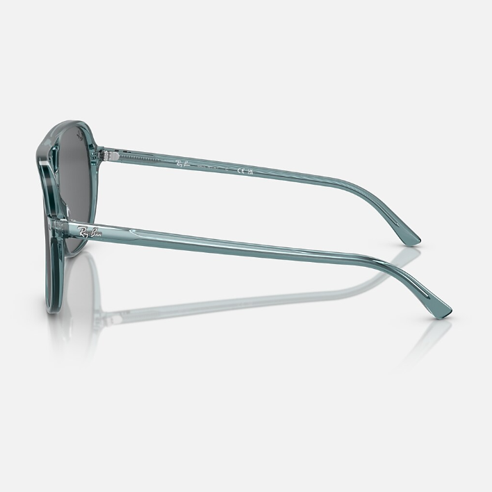 Ray Ban Men Square Frame Transparent Blue Bio Sunglasses