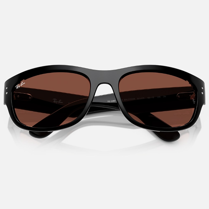 Ray Ban Men Pillow Frame Void Black Sunglasses