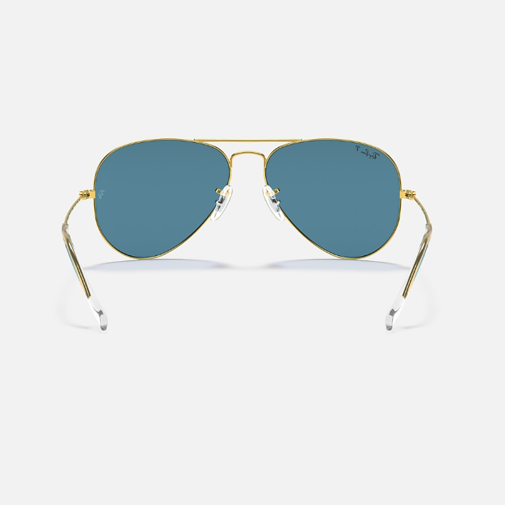 Ray Ban Men Pilot Frame Sandstone Gold Sunglasses