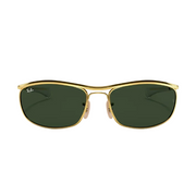 Ray Ban Men Oval Frame Blush Gold Sunglasses