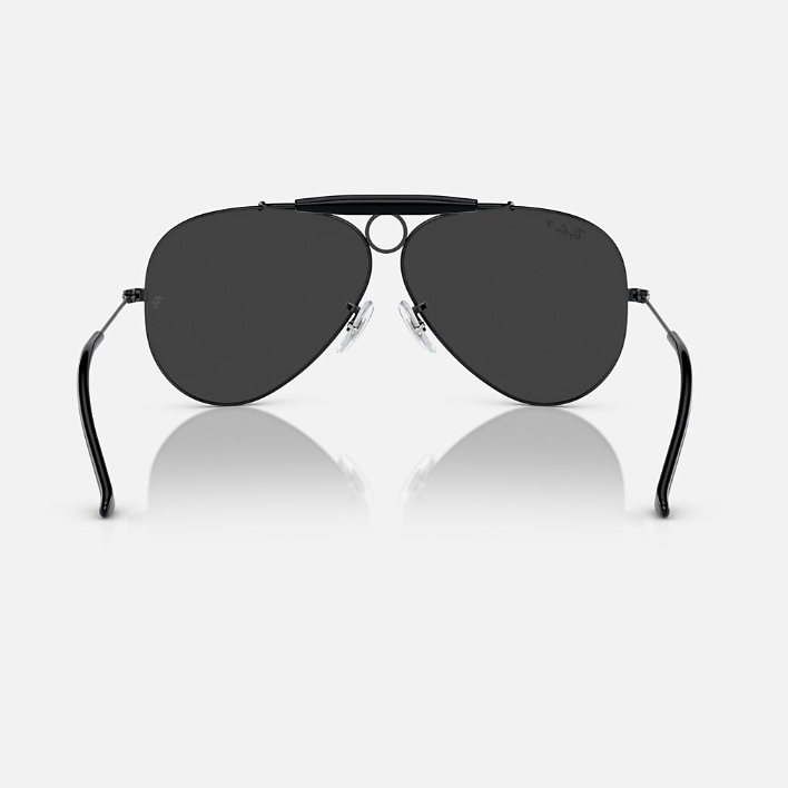 Ray Ban Men Pilot Frame Ink Black Sunglasses