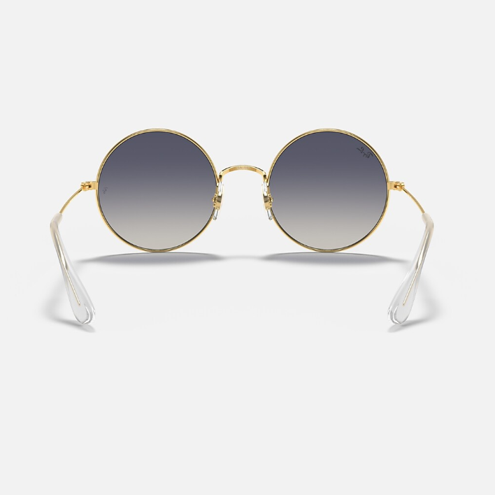 Ray Ban Men Round Frame Royal Gold Sunglasses