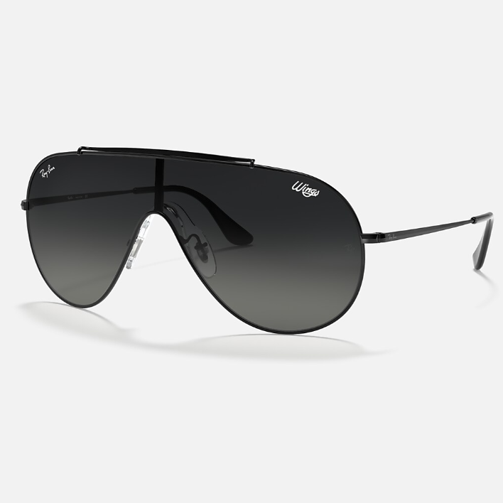 Ray Ban Women Pilot Frame Faded Black Sunglasses