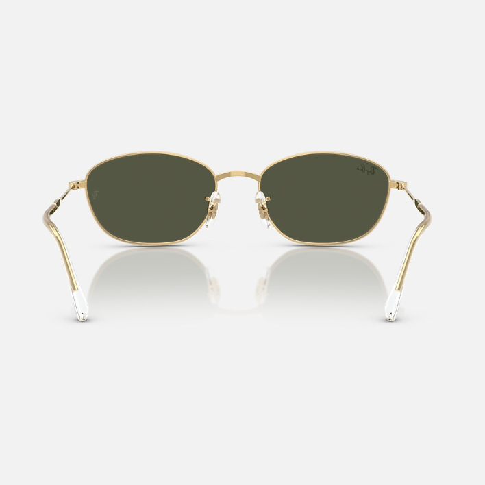 Ray Ban Men Irregular Frame Glitter Gold Sunglasses