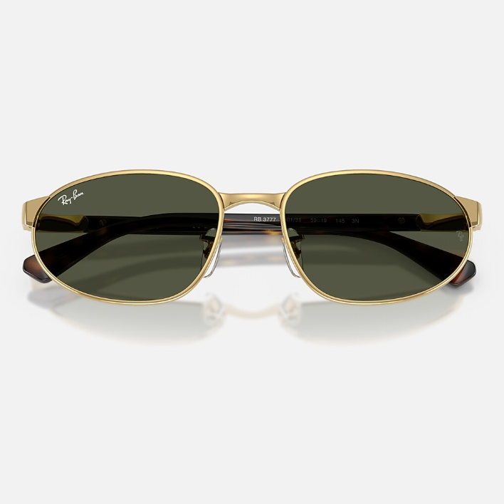 Ray Ban Men Irregular Frame Shimmer Gold Sunglasses
