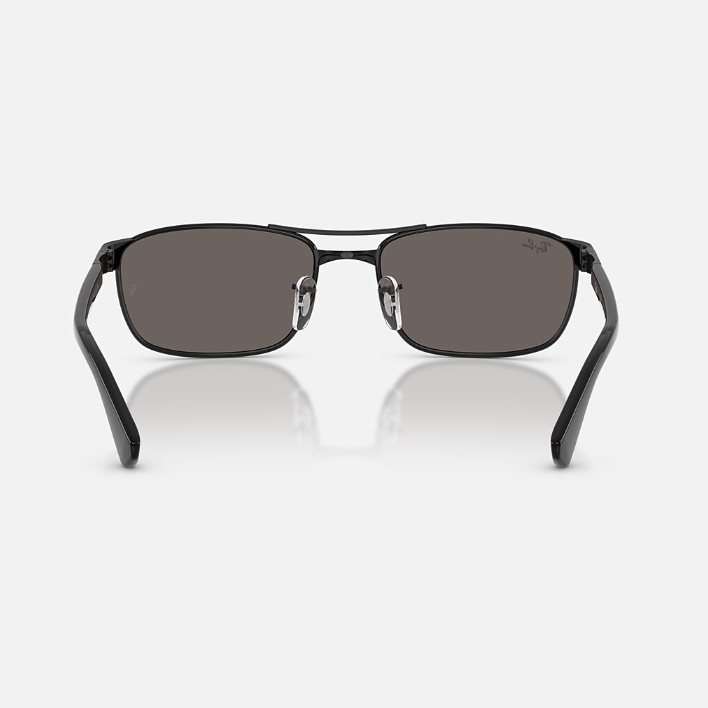 Ray Ban Men Irregular Frame Meteorite Black Sunglasses