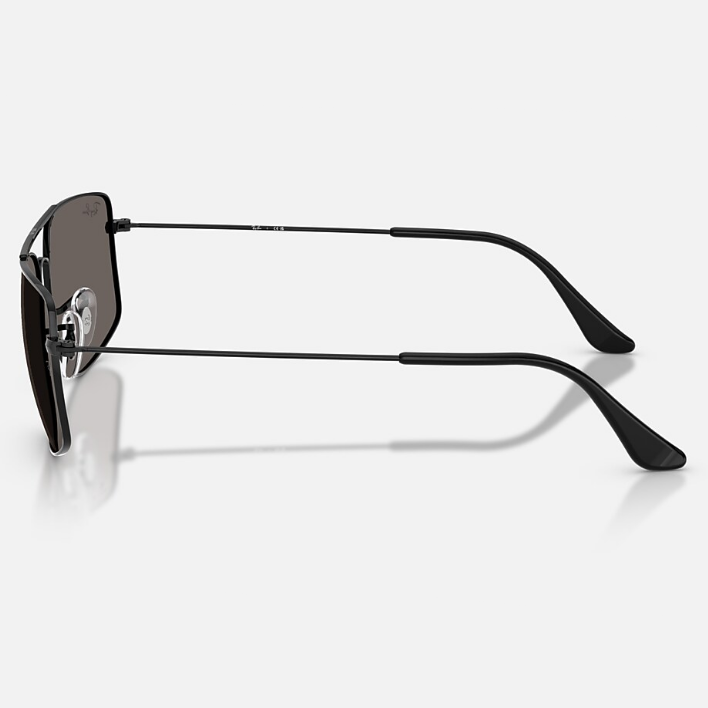 Ray Ban Men Square Frame Coal Black Sunglasses