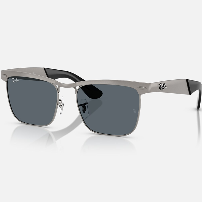 Ray Ban Men Square Frame Matte Sandblasted Sunglasses