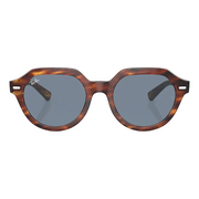 Ray Ban Men Square Frame Mud Brown Sunglasses