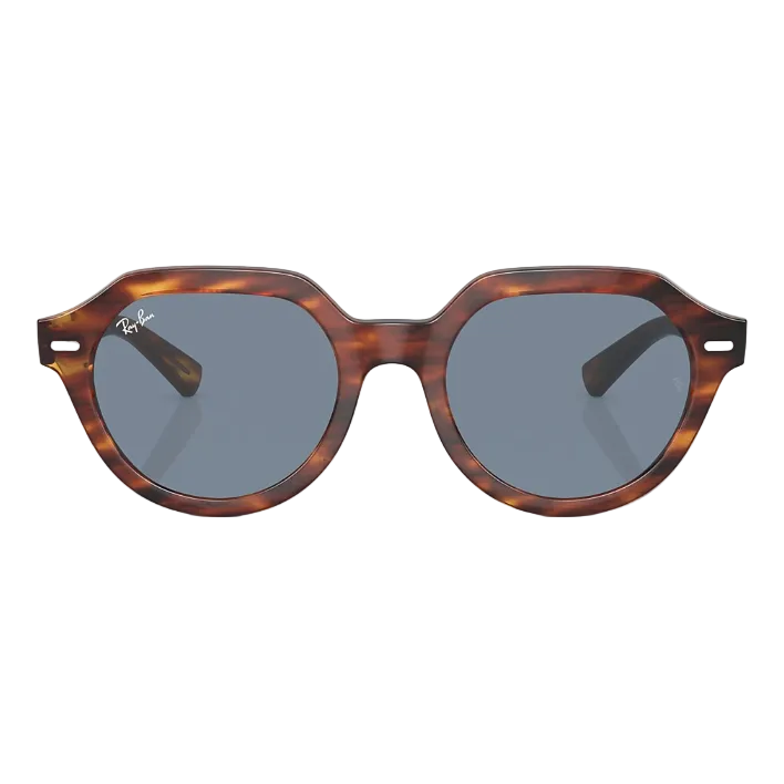 Ray Ban Men Square Frame Mud Brown Sunglasses