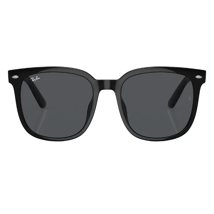 Ray Ban Men Square Frame Volcanic Black Sunglasses