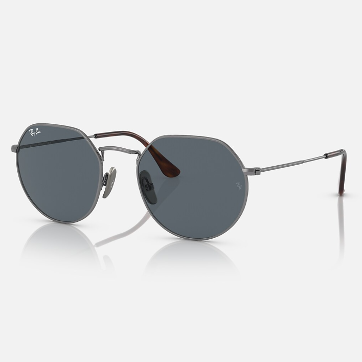 Ray Ban Men Irregular Frame Royal Silver Sunglasses
