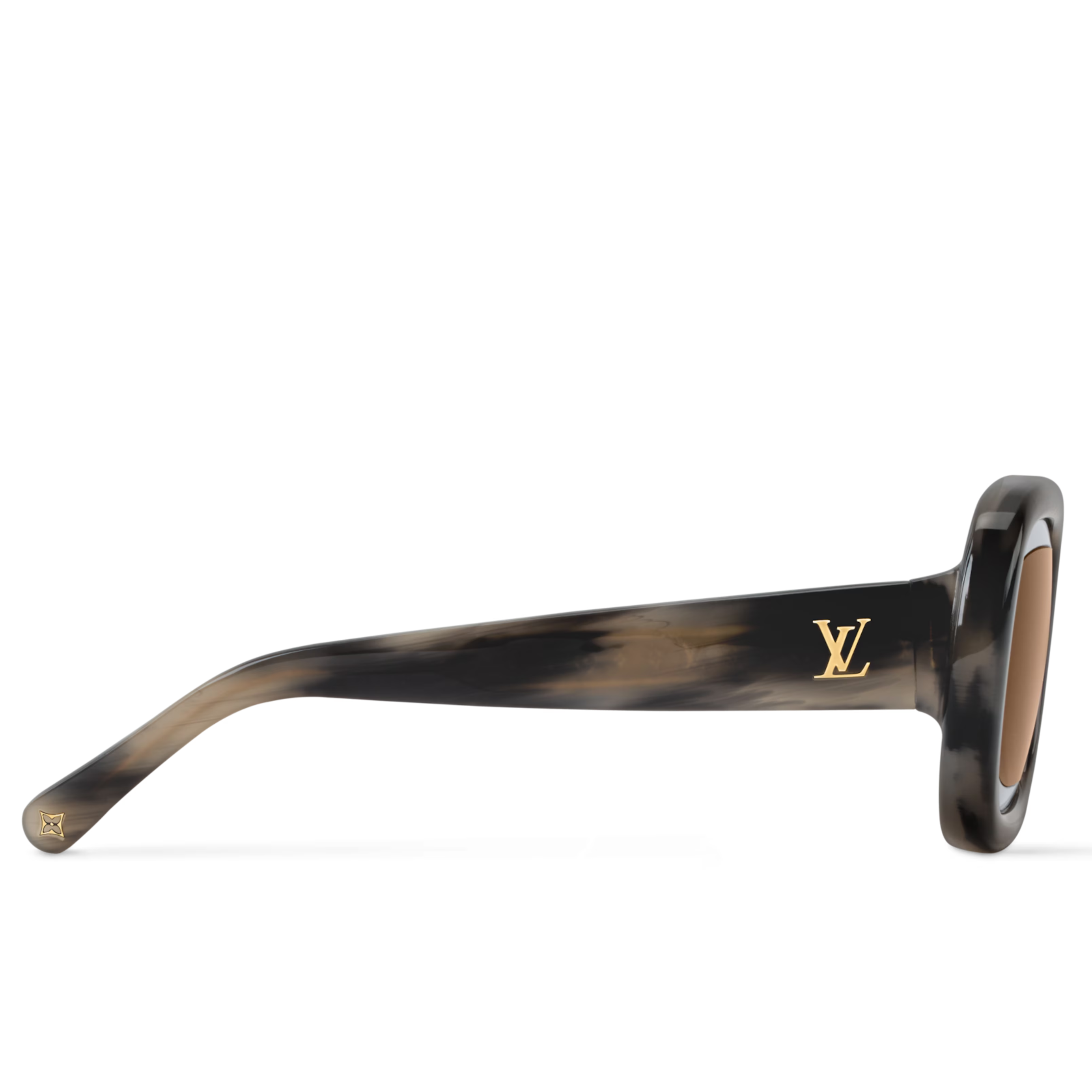 Louis Vuitton Women Square Frame Ink Black Sunglasses