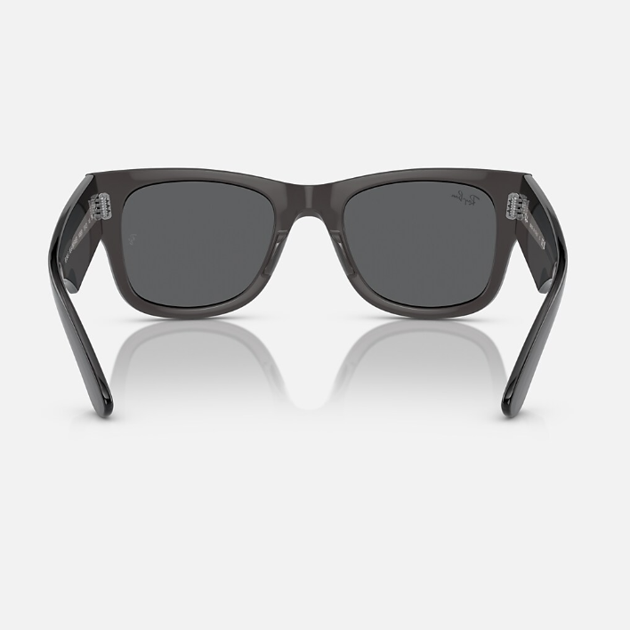 Ray Ban Men Square Frame Slate Black Sunglasses