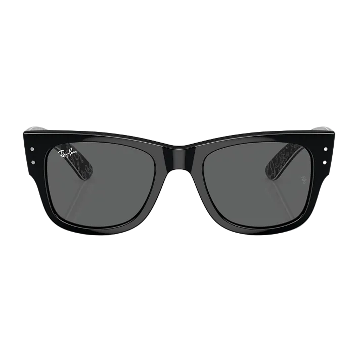 Ray Ban Men Square Frame Caviar Black Sunglasses
