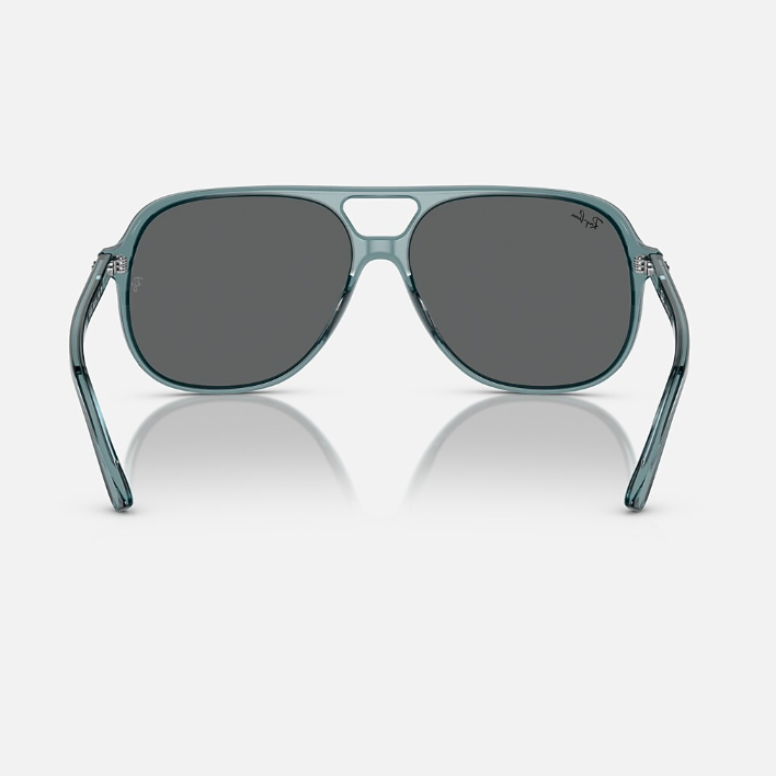 Ray Ban Men Square Frame Transparent Blue Bio Sunglasses