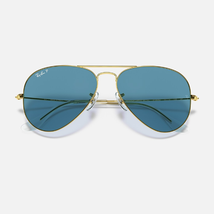 Ray Ban Men Pilot Frame Sandstone Gold Sunglasses