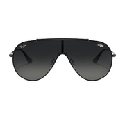 Ray Ban Women Pilot Frame Faded Black Sunglasses
