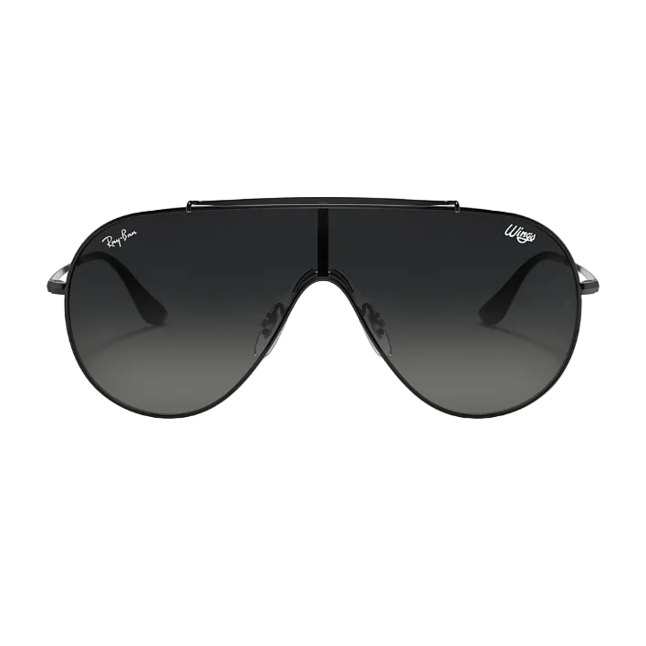 Ray Ban Women Pilot Frame Faded Black Sunglasses